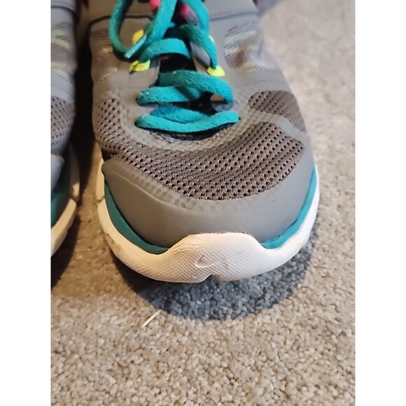 Nike Flex 2014 Run Gray Pink 642767-063 Running Shoes Womens PREOWNED - Size 7 - Picture 6 of 13